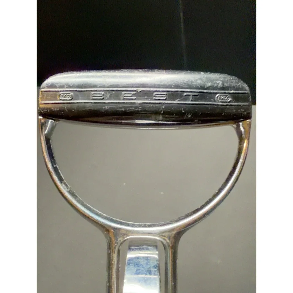 Vintage EKCO Flint BEST Hand Crank Egg Beater Manual Mixer Black Handle